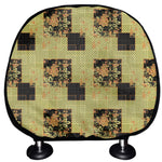 Vintage Flower Patchwork Pattern Print Car Headrest Covers