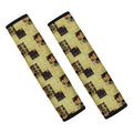 Vintage Flower Patchwork Pattern Print Car Seat Belt Covers