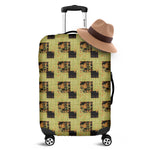Vintage Flower Patchwork Pattern Print Luggage Cover