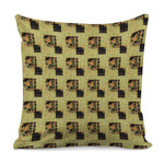 Vintage Flower Patchwork Pattern Print Pillow Cover
