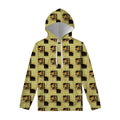 Vintage Flower Patchwork Pattern Print Pullover Hoodie
