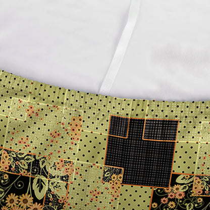 Vintage Flower Patchwork Pattern Print Sofa Cover