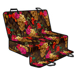 Vintage Flowers Skull Pattern Print Pet Car Back Seat Cover