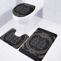 Vintage Gemini Zodiac Sign Print 3 Piece Bath Mat Set