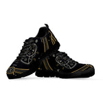 Vintage Gemini Zodiac Sign Print Black Sneakers