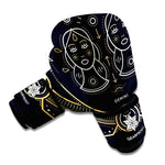 Vintage Gemini Zodiac Sign Print Boxing Gloves