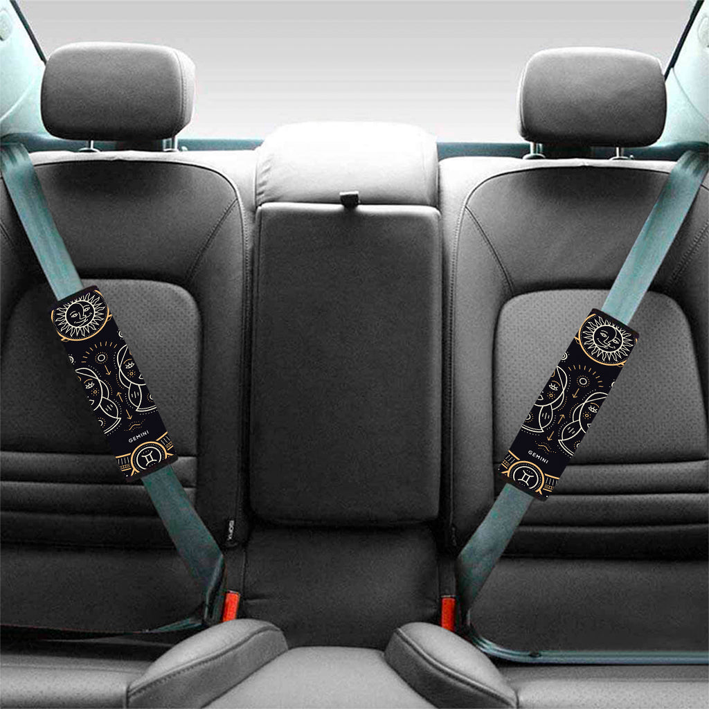 Vintage Gemini Zodiac Sign Print Car Seat Belt Covers