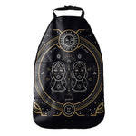 Vintage Gemini Zodiac Sign Print Car Seat Organizers