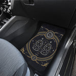 Vintage Gemini Zodiac Sign Print Front Car Floor Mats