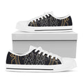 Vintage Gemini Zodiac Sign Print White Low Top Sneakers