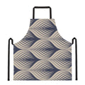 Vintage Geometric Leaf Pattern Print Apron