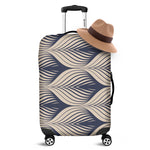 Vintage Geometric Leaf Pattern Print Luggage Cover