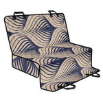 Vintage Geometric Leaf Pattern Print Pet Car Back Seat Cover