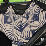 Vintage Geometric Leaf Pattern Print Pet Car Back Seat Cover