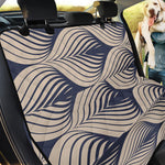 Vintage Geometric Leaf Pattern Print Pet Car Back Seat Cover
