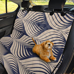 Vintage Geometric Leaf Pattern Print Pet Car Back Seat Cover
