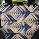 Vintage Geometric Leaf Pattern Print Pet Car Back Seat Cover