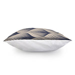 Vintage Geometric Leaf Pattern Print Pillow Cover