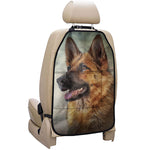 Vintage German Shepherd Portrait Print Car Seat Organizers