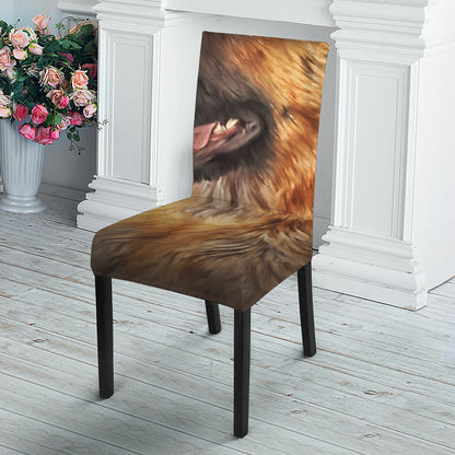 Vintage German Shepherd Portrait Print Dining Chair Slipcover