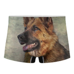 Vintage German Shepherd Portrait Print Men's Boxer Briefs
