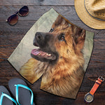 Vintage German Shepherd Portrait Print Men's Shorts