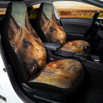 Vintage German Shepherd Portrait Print Universal Fit Car Seat Covers