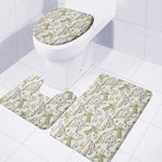 Vintage Giraffe Print 3 Piece Bath Mat Set