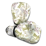 Vintage Giraffe Print Boxing Gloves