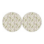 Vintage Giraffe Print Car Coasters