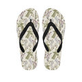 Vintage Giraffe Print Flip Flops