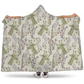 Vintage Giraffe Print Hooded Blanket