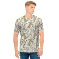 Vintage Giraffe Print Men's T-Shirt