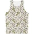 Vintage Giraffe Print Men's Tank Top