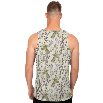 Vintage Giraffe Print Men's Tank Top