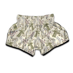 Vintage Giraffe Print Muay Thai Boxing Shorts