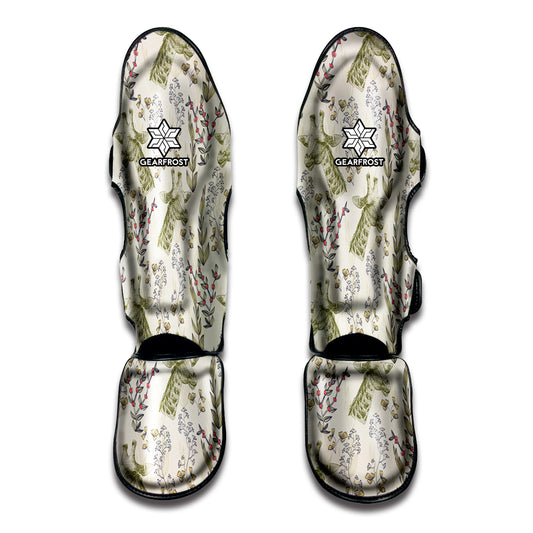 Vintage Giraffe Print Muay Thai Shin Guard