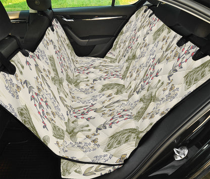 Vintage Giraffe Print Pet Car Back Seat Cover