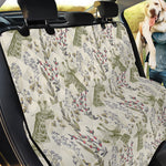 Vintage Giraffe Print Pet Car Back Seat Cover