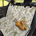 Vintage Giraffe Print Pet Car Back Seat Cover