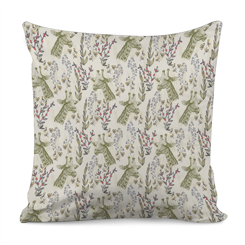 Vintage Giraffe Print Pillow Cover