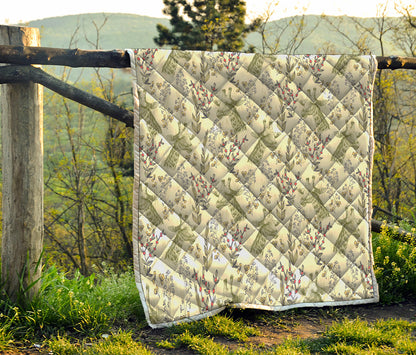 Vintage Giraffe Print Quilt