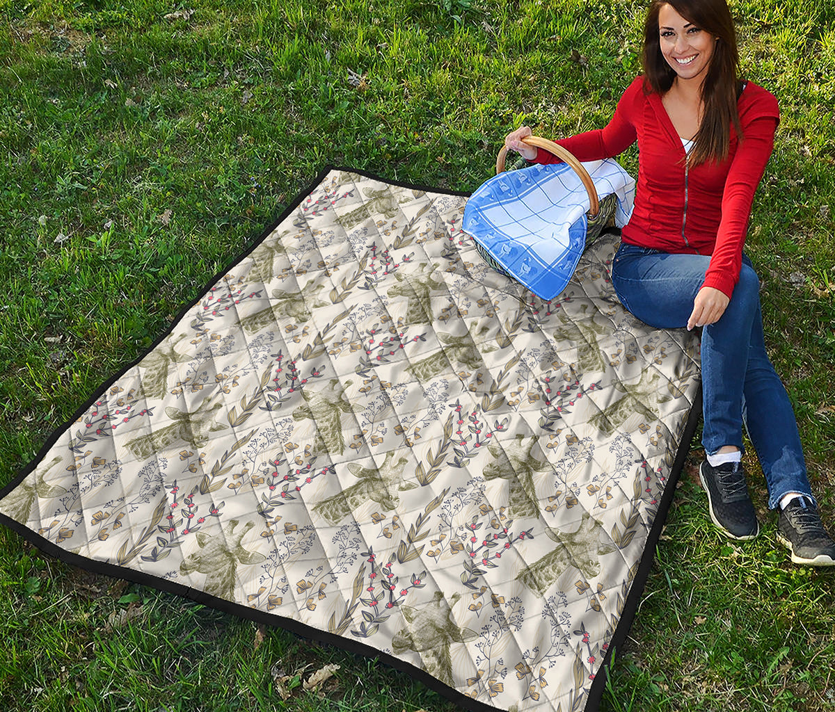 Vintage Giraffe Print Quilt