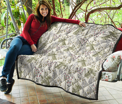 Vintage Giraffe Print Quilt