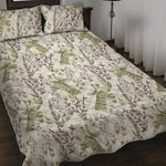 Vintage Giraffe Print Quilt Bed Set