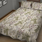 Vintage Giraffe Print Quilt Bed Set