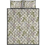 Vintage Giraffe Print Quilt Bed Set