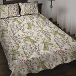 Vintage Giraffe Print Quilt Bed Set