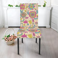Vintage Girly Floral Print Dining Chair Slipcover