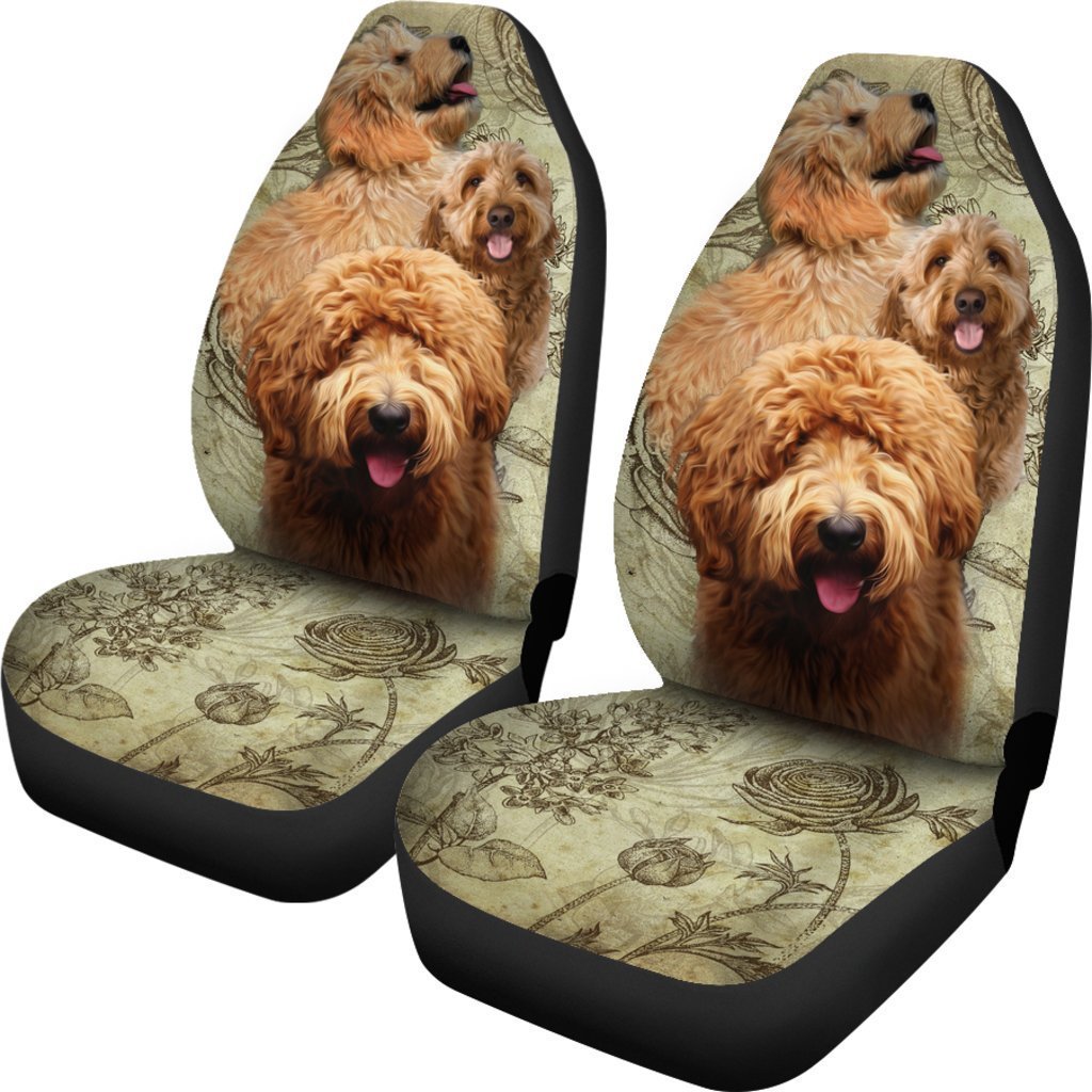 Vintage Goldendoodle Universal Fit Car Seat Covers GearFrost